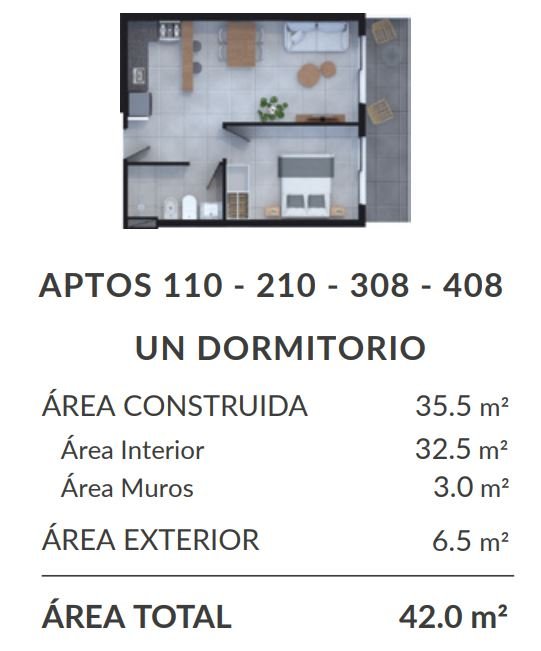 Plano de planta unidad 304