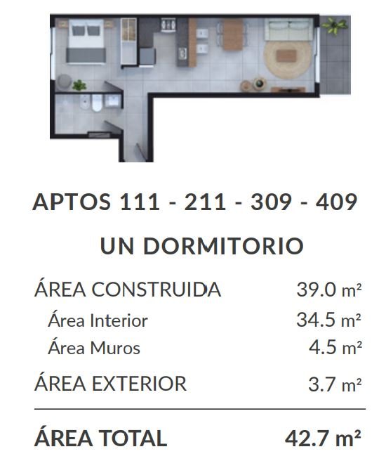 Plano de planta unidad 409